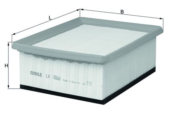 oro filtras - LX 1568 KNECHT