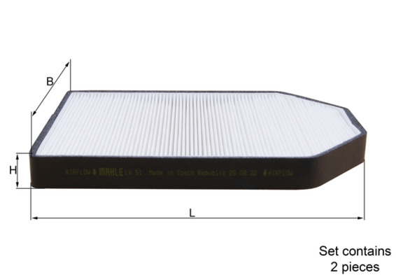 Filtro, Aria abitacolo - LA 51/S KNECHT