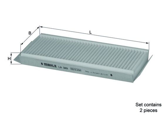 Filtro, Aria abitacolo - LA 349/S KNECHT