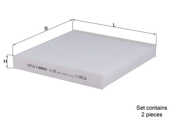 Filter, interior air - LA 630/S KNECHT