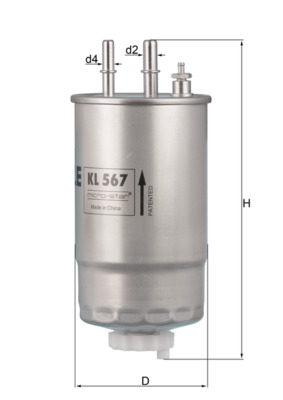 Filtro carburante - KL 567 KNECHT