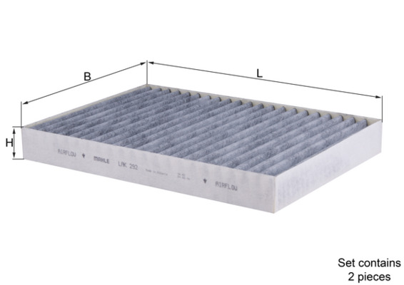 Filter, interior air - LAK 292/S KNECHT