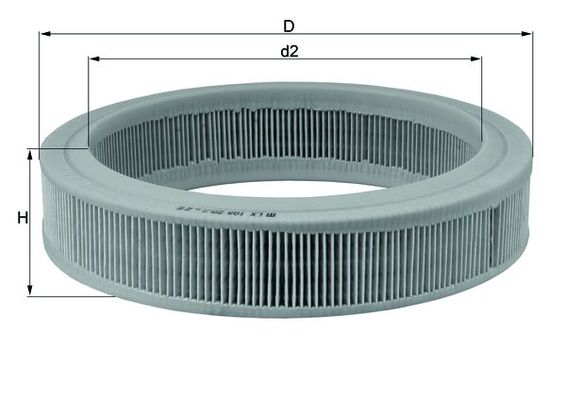 Filtro aria - LX 108 KNECHT