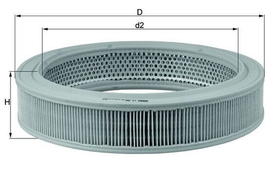 Filtro aria - LX 208 KNECHT