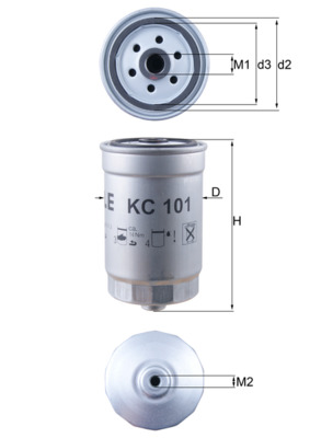 kuro filtras - KC 101 KNECHT