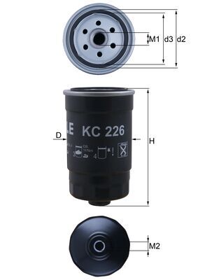 Filtro carburante - KC 226 KNECHT