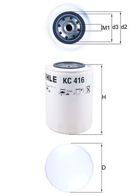 Filtro carburante - KC 416 KNECHT