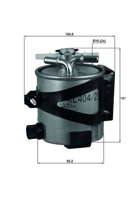 Fuel filter - KLH 44/22 KNECHT