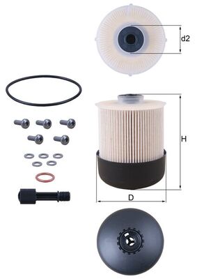 Fuel filter - KX 338/26D KNECHT