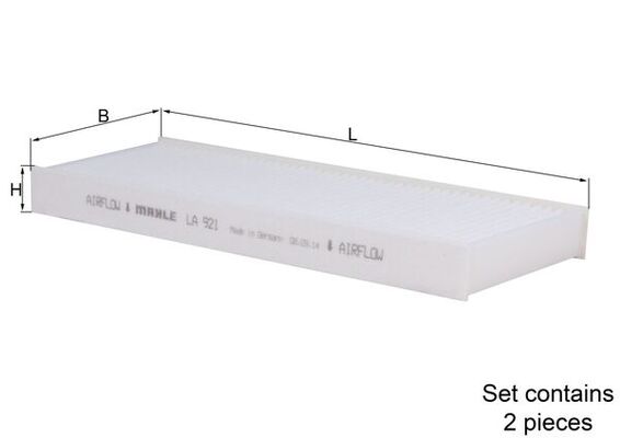 Filtro, Aria abitacolo - LA 921/S KNECHT