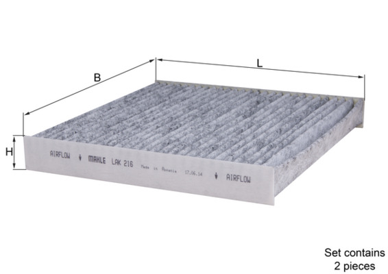 Filtro, Aria abitacolo - LAK 216 KNECHT