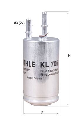 Fuel filter - KL 705 KNECHT