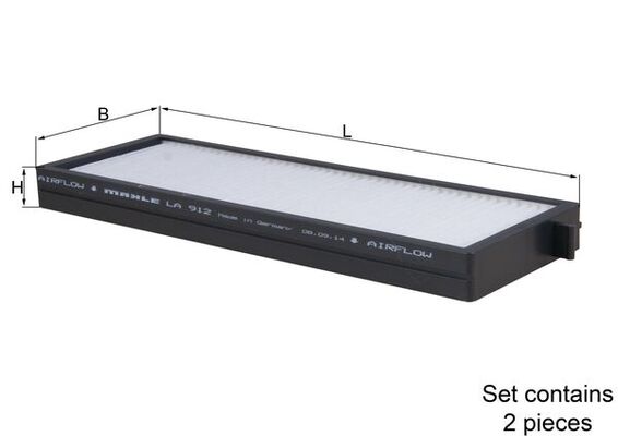 filtras, salono oras - LA 912/S KNECHT