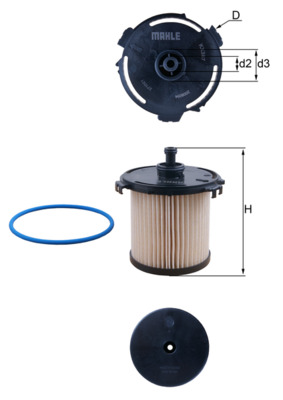 Топливный фильтр - KX 387D KNECHT