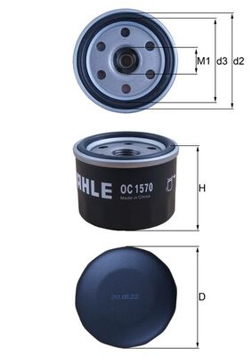 Oil Filter - OC 1570 KNECHT