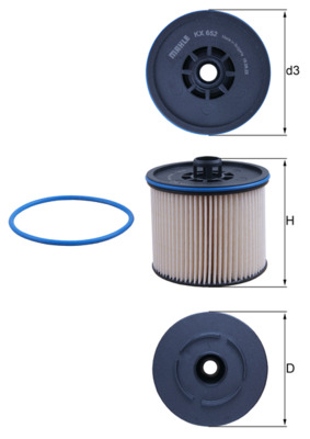 Fuel filter - KX 652D KNECHT