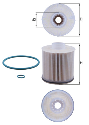 Fuel filter - KX 486D KNECHT