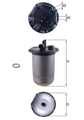 kuro filtras - KL 1132D KNECHT