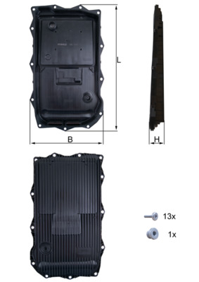Coppa olio, Cambio automatico - HX 184KIT KNECHT