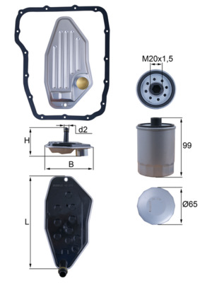 Filtro idraulico, Cambio automatico - HX 276 KIT KNECHT