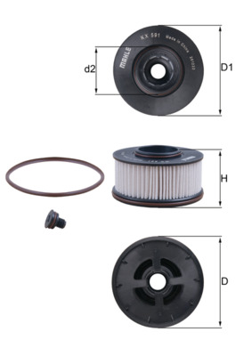 Filtro carburante - KX 591D KNECHT