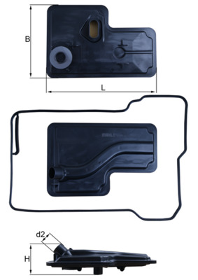 Filtro idraulico, Cambio automatico - HX 270D KNECHT