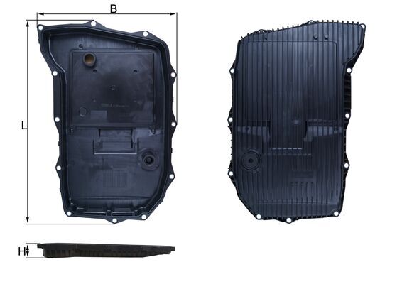 Oil sump, automatic transmission - HX 255 KNECHT