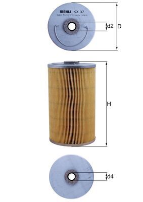 Fuel filter - KX 37 KNECHT