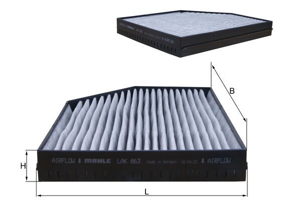 Filter, interior air - LAK 863 KNECHT