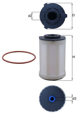 Fuel filter - KX 655D KNECHT