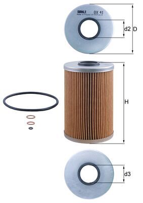 alyvos filtras - OX 41D KNECHT