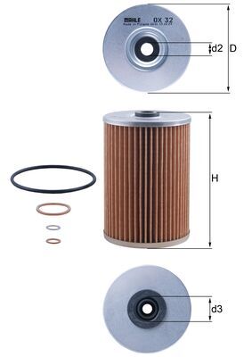 Oil Filter - OX 32D KNECHT