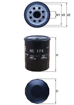 Hydraulic Filter, automatic transmission - HC 174 KNECHT