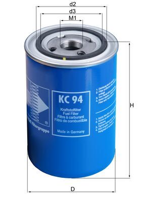 Filtro carburante - KC 94 KNECHT