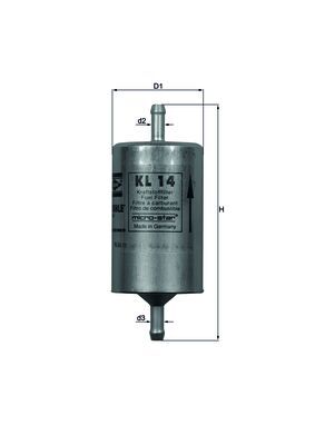 Fuel filter - KL 14 KNECHT