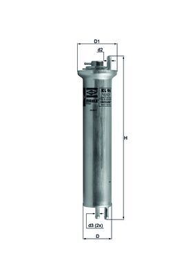 Fuel filter - KL 96 KNECHT