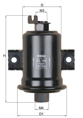 kuro filtras - KL 140 KNECHT