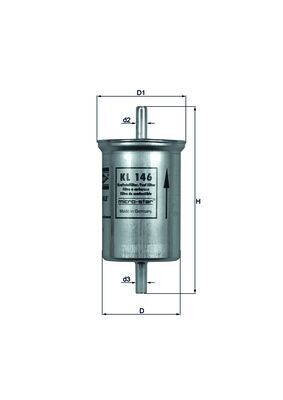 Filtro carburante - KL 146 KNECHT