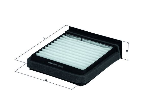Filter, interior air - LA 376 KNECHT