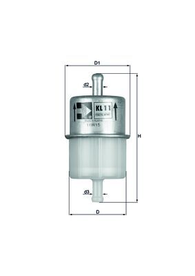Filtro carburante - KL 11 OF KNECHT