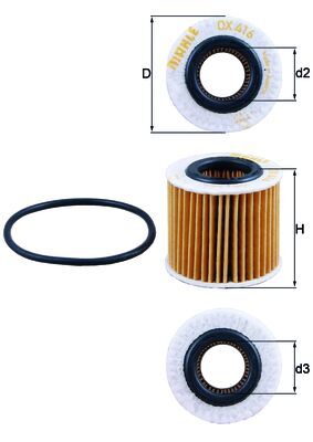 Oil Filter - OX 416D1 KNECHT