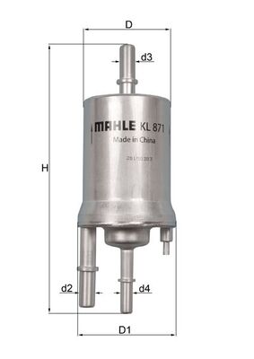 Filtro carburante - KL 871 KNECHT