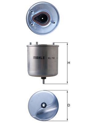 Fuel filter - KL 788 KNECHT