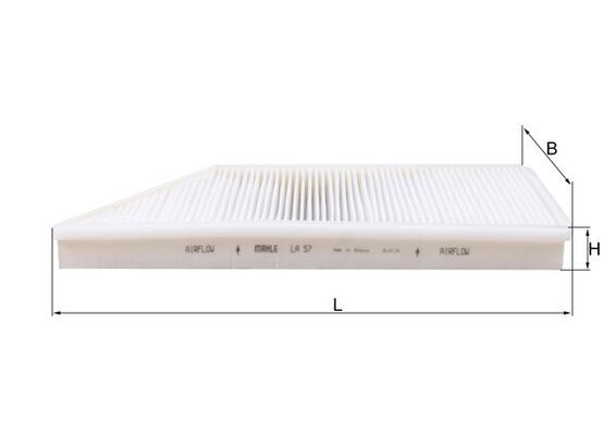 Filter, interior air - LA 57 KNECHT