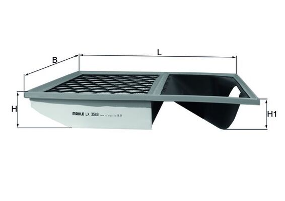 oro filtras - LX 3583 KNECHT