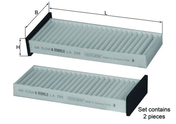 Filter, interior air - LA 296/S KNECHT