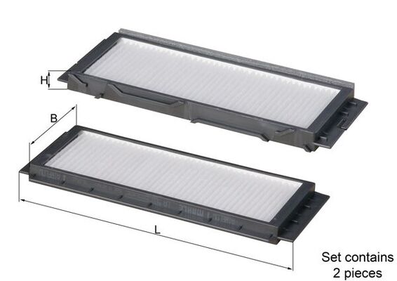 Filtro, Aria abitacolo - LA 501/S KNECHT