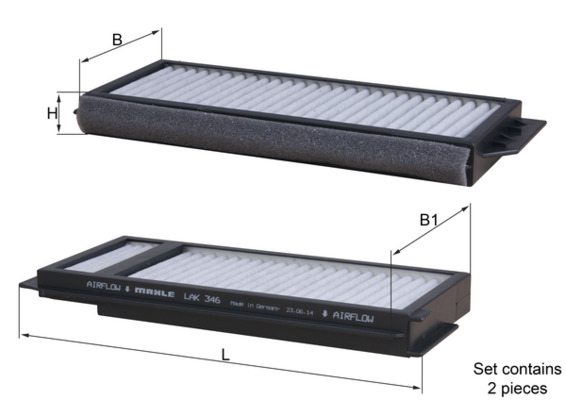 filtras, salono oras - LAK 346/S KNECHT