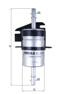 Fuel filter - KL 238 KNECHT