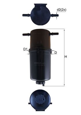 Fuel filter - KL 873 KNECHT